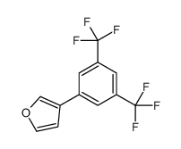 3-[3,5-bis(trifluoromethyl)phenyl]furan结构式