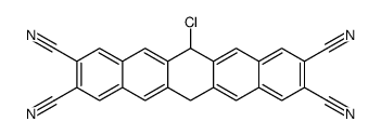 6-chloro-6,13-dihydropentacene-2,3,9,10-tetracarbonitrile结构式