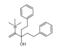 3-phenethyl-5-phenyl-2-(trimethylsilyl)pent-1-en-3-ol结构式