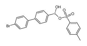 4-bromo-4'-[(hydroxy)(tosyloxy)iodo]biphenyl Structure