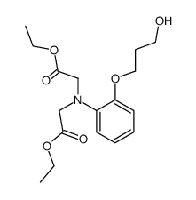 diethyl 2,2'-(2-(3-hydroxypropoxy)phenylazanediyl)diethanoate结构式