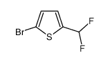 2-Bromo-5-(difluoromethyl)thiophene structure