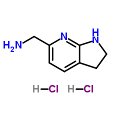 1-(2,3-Dihydro-1H-pyrrolo[2,3-b]pyridin-6-yl)methanamine dihydrochloride结构式