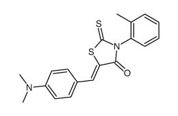 5-(4-dimethylamino-benzylidene)-2-thioxo-3-o-tolyl-thiazolidin-4-one Structure