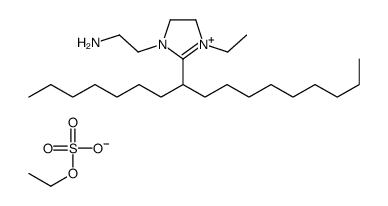 (Z)-1-(2-aminoethyl)-3-ethyl-2-(8-heptadecyl)-4,5-dihydro-1H-imidazolium ethyl sulphate结构式