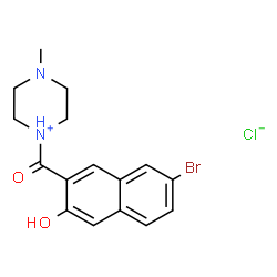 1-[(7-bromo-3-hydroxy-2-naphthyl)carbonyl]-4-methylpiperazinium chloride picture