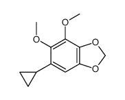 6-cyclopropyl-4,5-dimethoxy-1,3-benzodioxole结构式