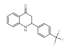 2-(4-Trifluoromethyl-phenyl)-2,3-dihydro-1H-quinolin-4-one Structure
