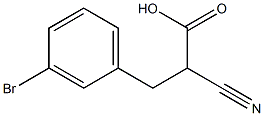 (3-Bromobenzyl)-cyanoacetic acid Structure