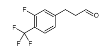 Benzenepropanal, 3-fluoro-4-(trifluoromethyl)-结构式