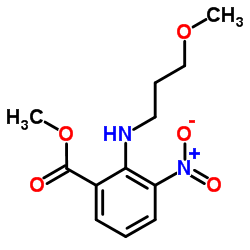 Methyl 2-[(3-methoxypropyl)amino]-3-nitrobenzoate Structure