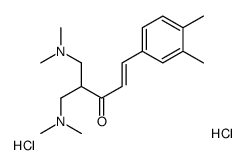 (E)-5-(dimethylamino)-4-[(dimethylamino)methyl]-1-(3,4-dimethylphenyl)pent-1-en-3-one,dihydrochloride Structure