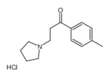 1-(4-methylphenyl)-3-pyrrolidin-1-ylpropan-1-one,hydrochloride Structure