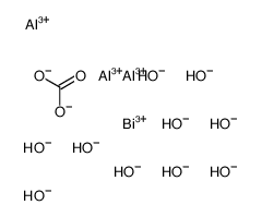 [carbonato(2-)]decahydroxy(bismuth)trialuminium structure