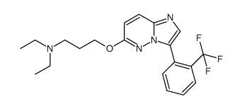 diethyl-{3-[3-(2-trifluoromethyl-phenyl)-imidazo[1,2-b]pyridazin-6-yloxy]-propyl}-amine结构式