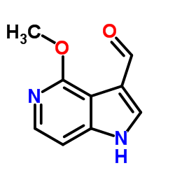 4-methoxy-1H-pyrrolo[3,2-c]pyridine-3-carbaldehyde structure