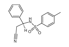 (3S)-(4-toluenesulfonyl)amino-3-phenylpropionitrile结构式