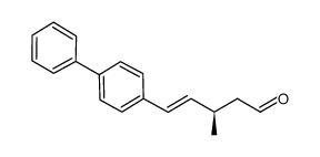 (R,E)-5-(4-biphenyl)-3-methylpent-4-enal Structure