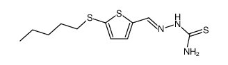 5-pentylmercapto-thiophene-2-carbaldehyde thiosemicarbazone结构式