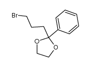 2-(3-bromo-propyl)-2-phenyl-[1,3]dioxolane结构式