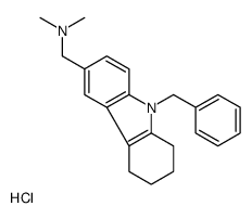 (9-benzyl-5,6,7,8-tetrahydrocarbazol-3-yl)methyl-dimethylazanium,chloride Structure