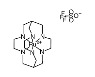 {ruthenium(II)(sarcophagine)}(trifluoromethanesulfonate)2 Structure