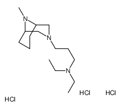 N,N-diethyl-3-(9-methyl-7,9-diazabicyclo[3.3.1]non-7-yl)propan-1-amine trihydrochloride Structure