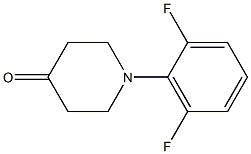 1-(2,6-difluorophenyl)piperidin-4-one结构式