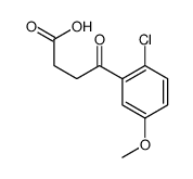 4-(2-chloro-5-methoxyphenyl)-4-oxobutanoic acid Structure