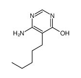 6-amino-5-pentyl-1H-pyrimidin-4-one结构式