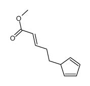 methyl 5-cyclopenta-2,4-dien-1-ylpent-2-enoate Structure