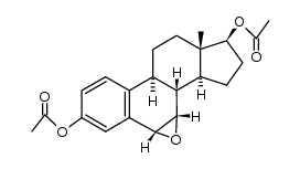 3,17β-diacetoxy-6α,7α-epoxy-estra-1,3,5(10)-triene Structure