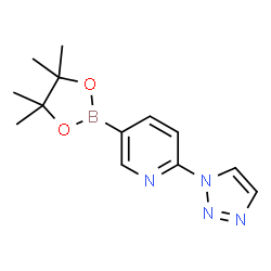 6-(1H-1,2,3-triazol-1-yl)pyridine-3-boronic acid pinacol ester结构式