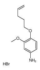 (3-methoxy-4-pent-4-enoxyphenyl)azanium,bromide结构式