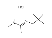 N-methyl-N'-neopentylacetamidinium chloride Structure