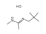 N-methyl-N'-neopentylacetamidinium chloride结构式