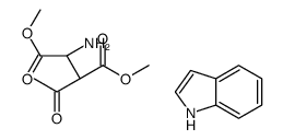 dimethyl (3S)-2-acetyl-3-aminobutanedioate,1H-indole Structure
