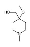 (4-Methoxy-1-methyl-4-piperidinyl)methanol Structure