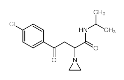 2-aziridin-1-yl-4-(4-chlorophenyl)-4-oxo-N-propan-2-yl-butanamide Structure
