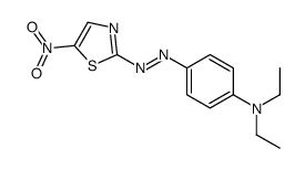 N,N-diethyl-4-[(5-nitro-1,3-thiazol-2-yl)diazenyl]aniline structure