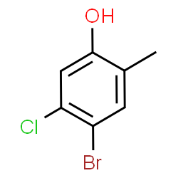 4-Bromo-5-chloro-2-methylphenol Structure