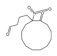 4-(1-nitro-2-oxocyclododecyl)butanal Structure
