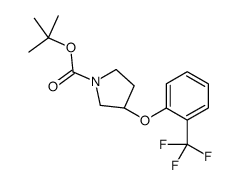 (S)-tert-Butyl 3-(2-(trifluoromethyl)phenoxy)pyrrolidine-1-carboxylate结构式