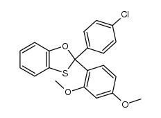 2-(4-chlorophenyl)-2-(2,4-dimethoxyphenyl)benzo[d][1,3]oxathiole Structure