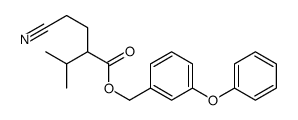 (3-phenoxyphenyl)methyl 2-(2-cyanoethyl)-3-methylbutanoate结构式