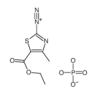 dihydrogen phosphate,5-ethoxycarbonyl-4-methyl-1,3-thiazole-2-diazonium结构式