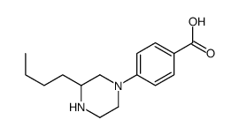 4-(3-butylpiperazin-1-yl)benzoic acid结构式