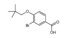 3-Bromo-4-(2,2-dimethylpropoxy)benzoic acid Structure
