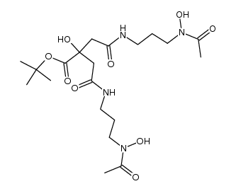 2-tert-butyl-1,3-((3-N-hydroxy-3-N-acetyl)propyl)diamide citrate Structure