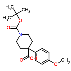 1-Boc-4-(4-Methoxyphenyl)-4-piperidinecarboxylic acid picture